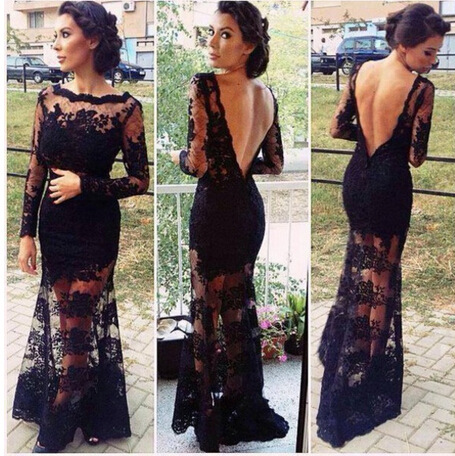 Embroidered Lace Dress,long Sleeve